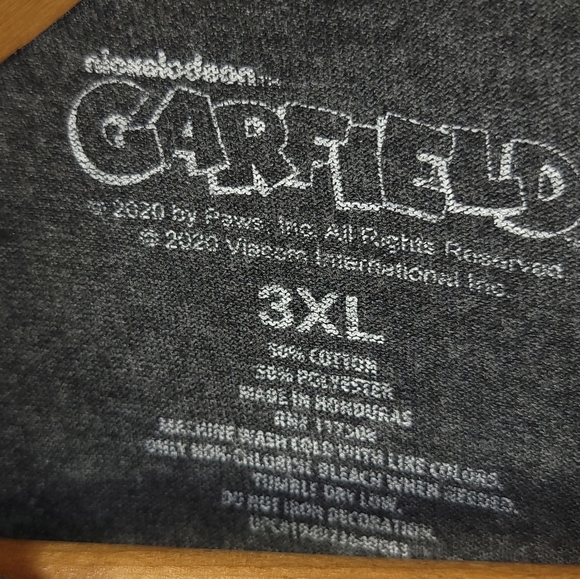 Nickelodeon Garfield Meh Short Sleeve Graphic T-Shirt Men's 3XL Cat Gray - Picture 4 of 7